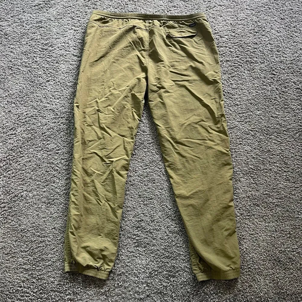 Patagonia Baggies Pants Drawstring Joggers Brown Hiking Mens XL 55210